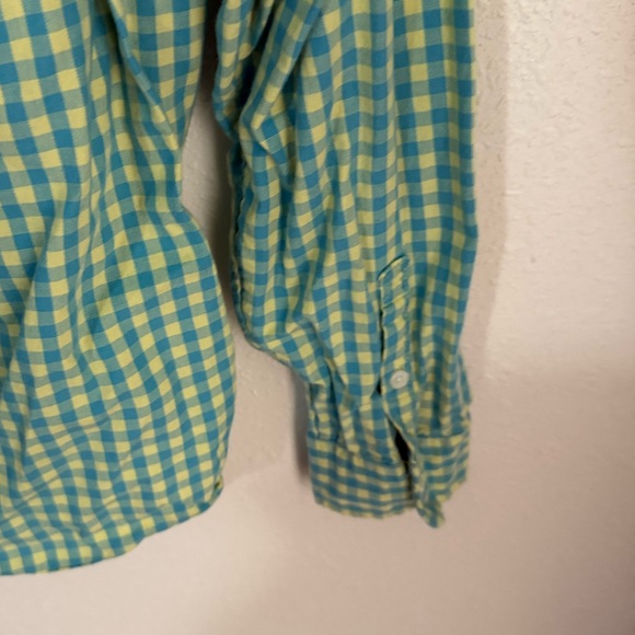 🧡15 for $20🧡 Free Assembly Green & blue Checkered Boys long sleeve shirt| XXL 18 - Picture 3 of 10